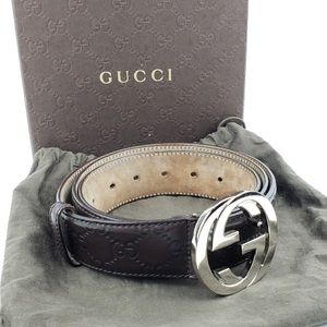 Men’s Gucci Signature Leather Belt